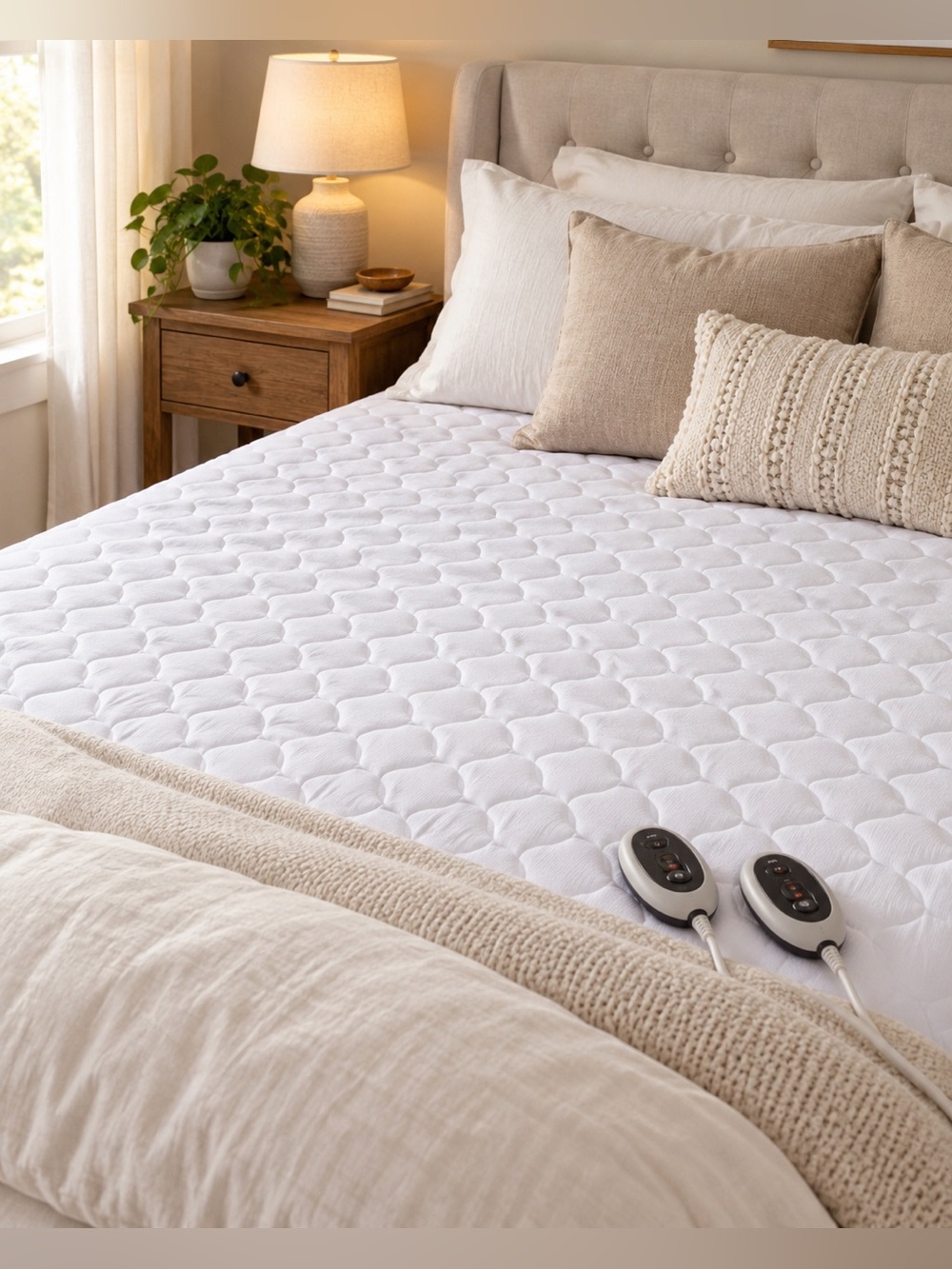 Beautyrest Queen Heated Mattress Pad Dual Controls 5 Heat Settings New Sealed